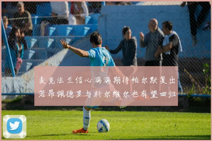 麦克法兰信心满满期待帕尔默复出若昂佩德罗与科尔维尔也有望回归